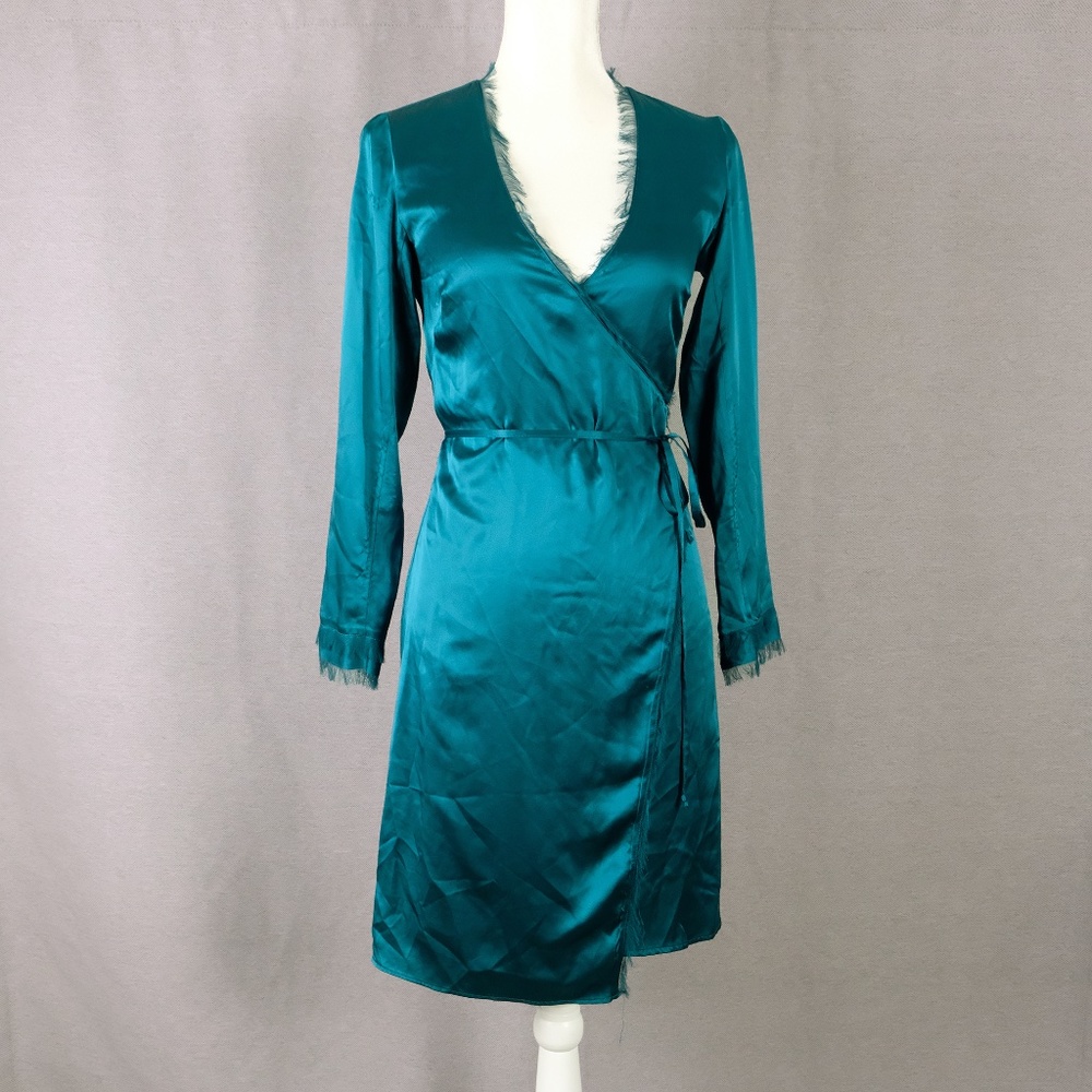 Intermix Charlie Silk Wrap Dress